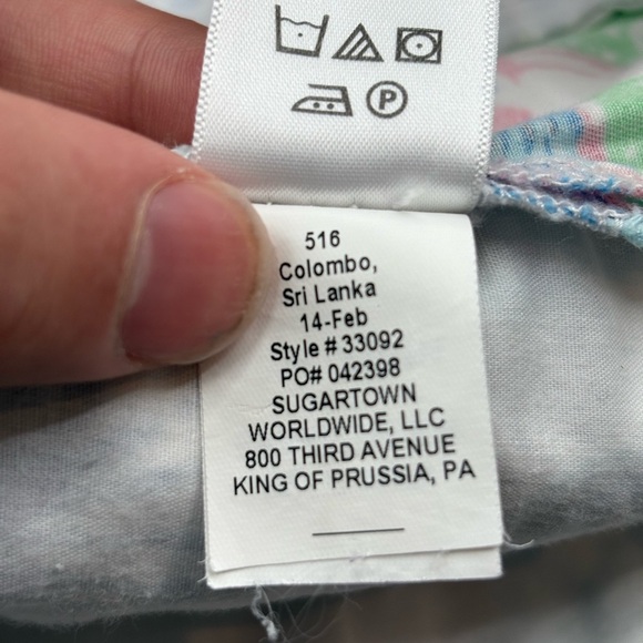 Lilly Pulitzer Walsh short summer remix patch cotton 3 inch inseam shorts size 0 - Picture 11 of 15